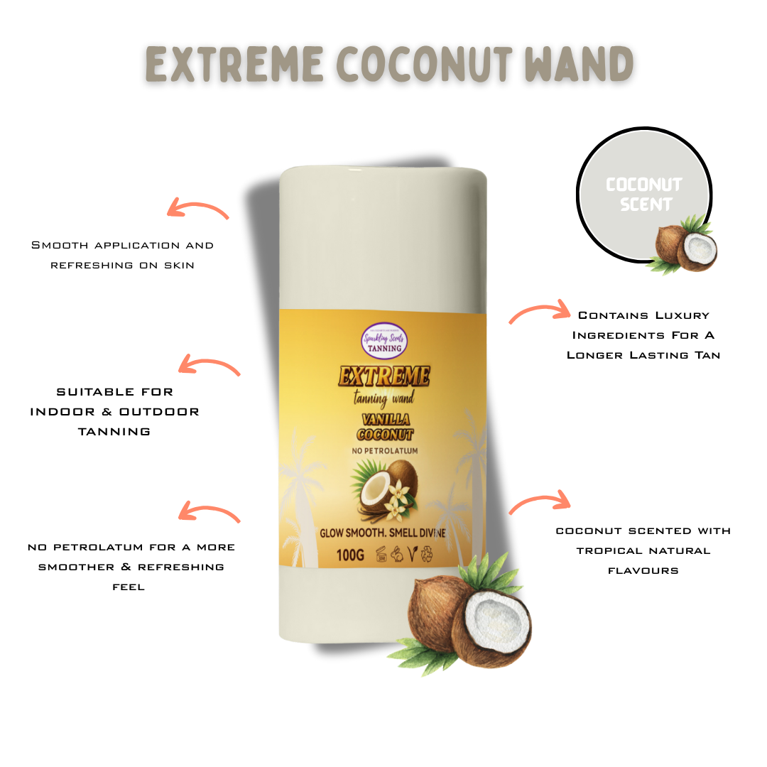 (NEW) Vanilla Coconut Extreme Tanning Wand